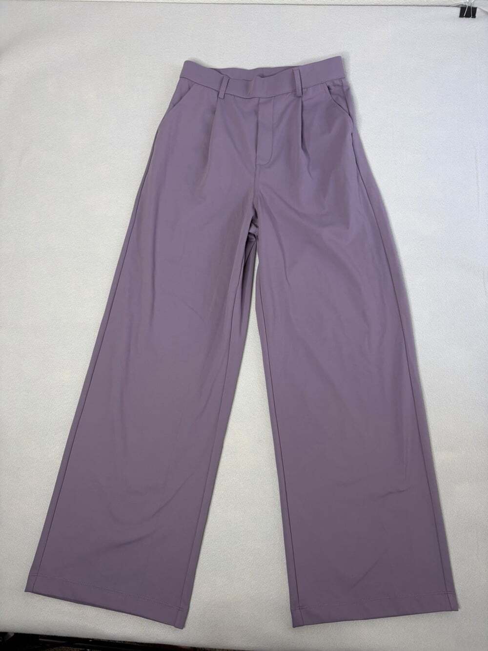 Halara Womens High Waisted Wide Leg Lavender Work Casual Fall Pants SMALL REG